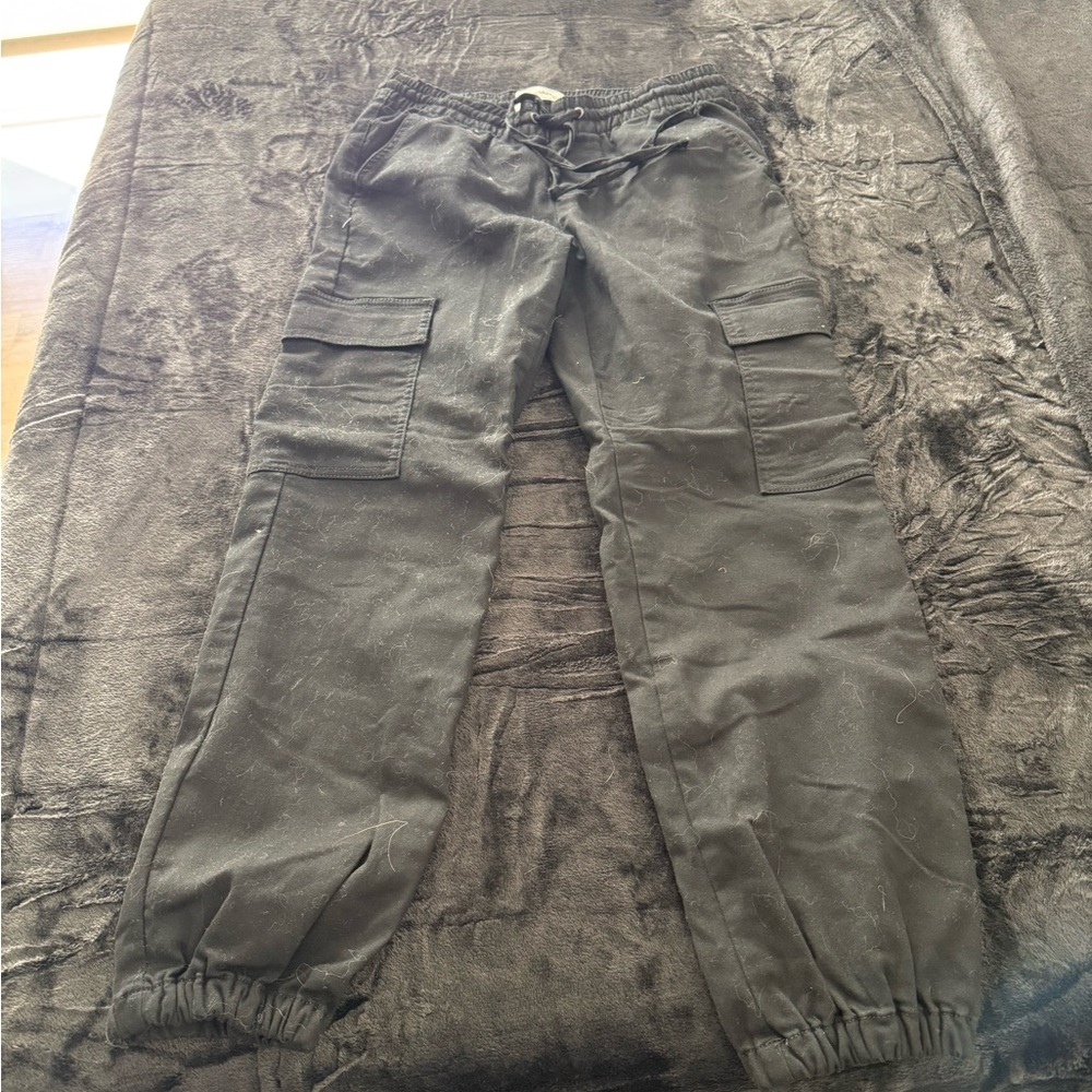 No Boundaries Black Cargo Joggers